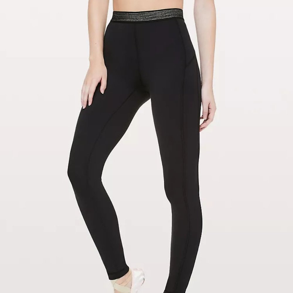 Lululemon Principal Dancer Golden Lining Tight Size 6